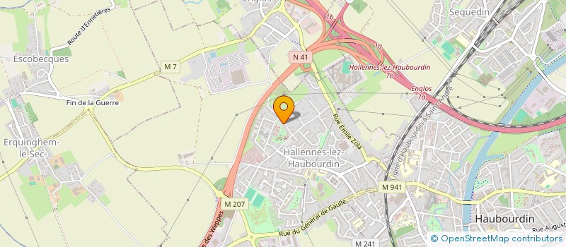 localisation de l'entreprise SAOA  HALLENNES-LEZ-HAUBOURDIN