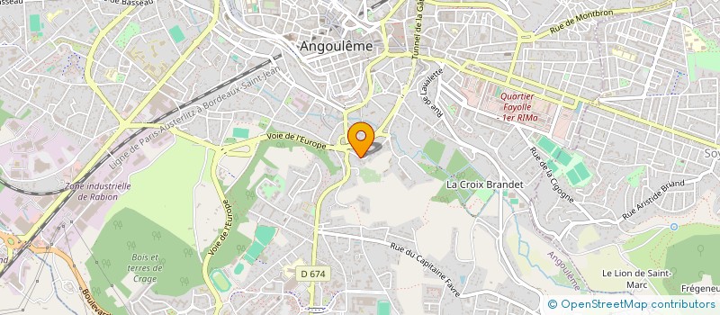 localisation de l'entreprise SAOLIM16 à ANGOULEME