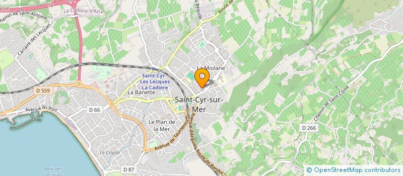 localisation de l'entreprise SAONA à SAINT-CYR-SUR-MER