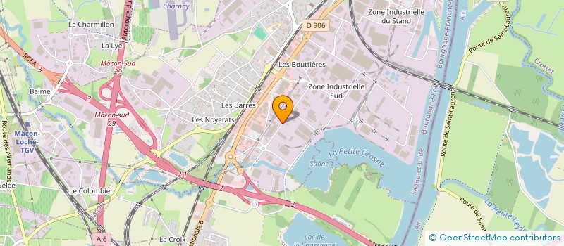 localisation de l'entreprise SAONE BTP CONSTRUCTION à MACON
