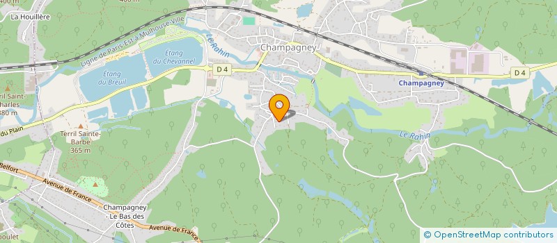 localisation de l'entreprise SAONE CORE  CHAMPAGNEY