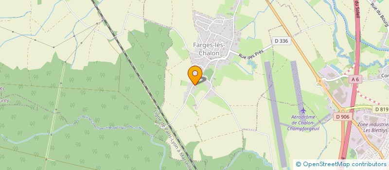 localisation de l'entreprise SAONE EN BULLES  FARGES-LES-CHALON