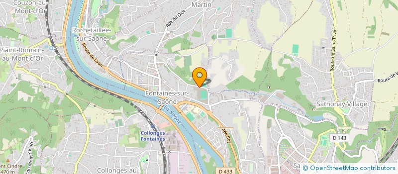 localisation de l'entreprise SAONE FRANC LYONNAIS  FONTAINES-SUR-SAONE