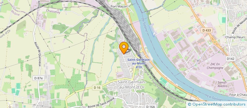 localisation de l'entreprise SAONE MONT D'OR FOOTBALL CLUB  SAINT-GERMAIN-AU-MONT-D'OR