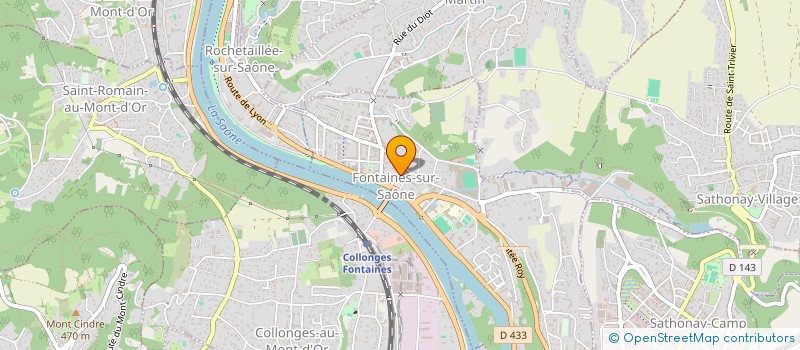 localisation de l'entreprise SAONE MONT D OR NATURE  SAINT-ROMAIN-AU-MONT-D'OR
