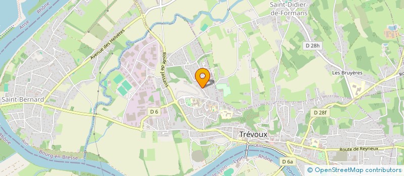 localisation de l'entreprise SAONE VALLEE TENNIS TABLE  TREVOUX