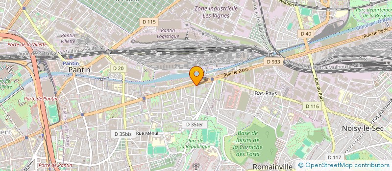 localisation de l'entreprise SAORNA à PANTIN