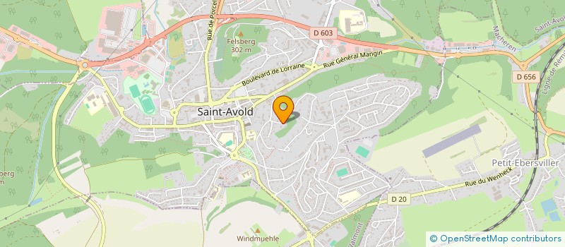 localisation de l'entreprise SAOS  SAINT-AVOLD