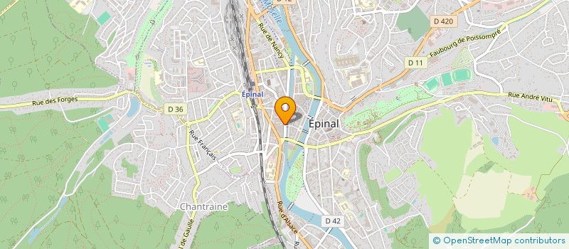 localisation de l'entreprise SAOS STADE ATHLETIQUE EPINAL à EPINAL