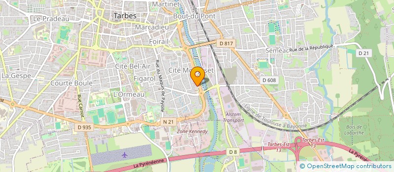 localisation de l'entreprise SAOUDI I  TARBES