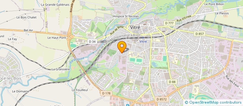localisation de l'entreprise SAOUFE  VITRE