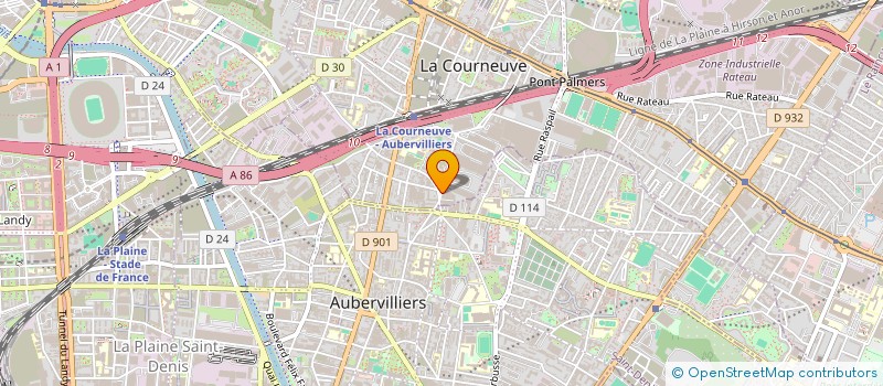 localisation de l'entreprise SAOUNA à LA COURNEUVE