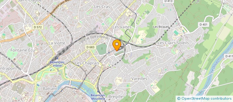 localisation de l'entreprise SAP 25 à BESANCON