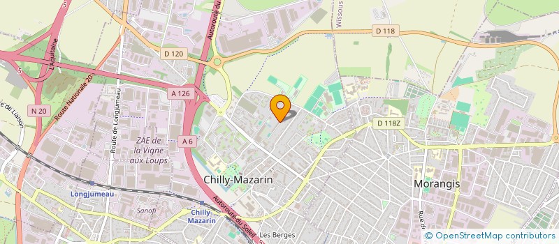 localisation de l'entreprise SAP à CHILLY-MAZARIN