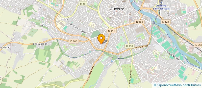 localisation de l'entreprise SAP à AUXERRE