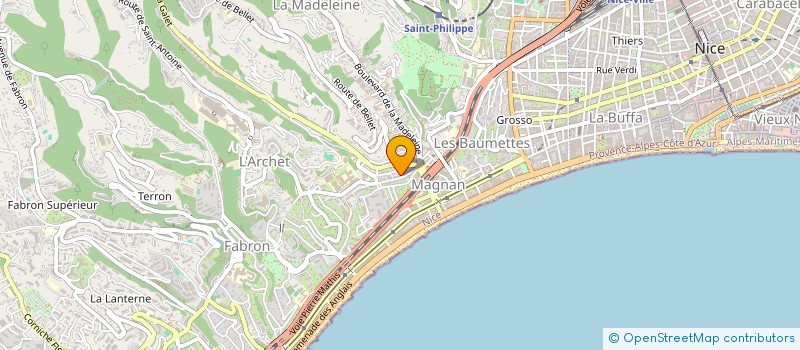 localisation de l'entreprise SAP à NICE