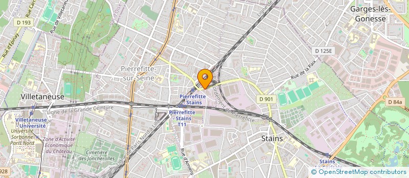 localisation de l'entreprise SAP BTP  PIERREFITTE-SUR-SEINE
