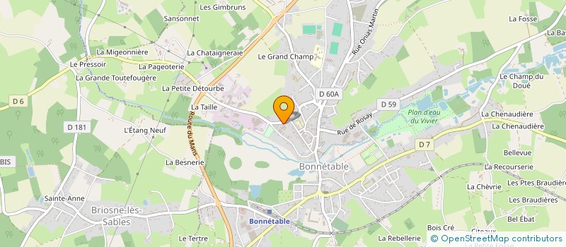 localisation de l'entreprise SAP DES AJEUX  BONNETABLE