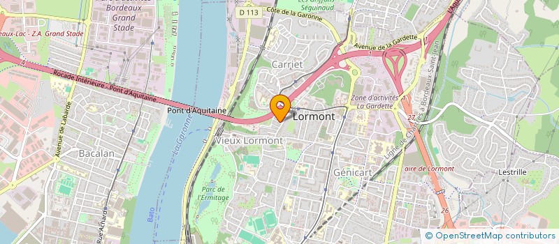 localisation de l'entreprise SAP IMMOBILIER  LORMONT