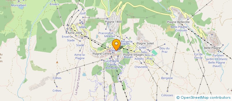 localisation de l'entreprise SAP INVEST  LA PLAGNE TARENTAISE