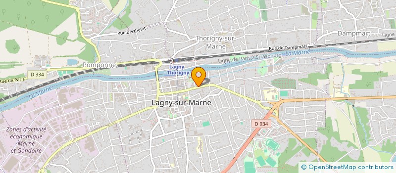 localisation de l'entreprise SAP INVESTISSEMENT  LAGNY-SUR-MARNE