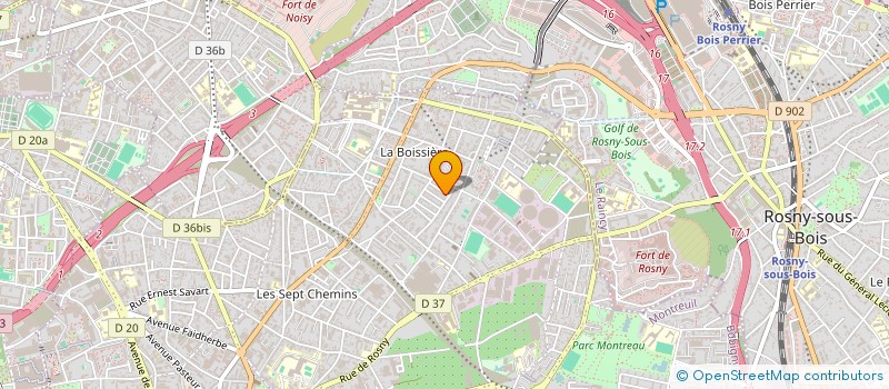 localisation de l'entreprise SAP SANTE à MONTREUIL