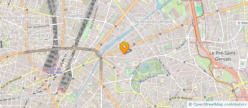 localisation de l'entreprise SAP' TOI  PARIS