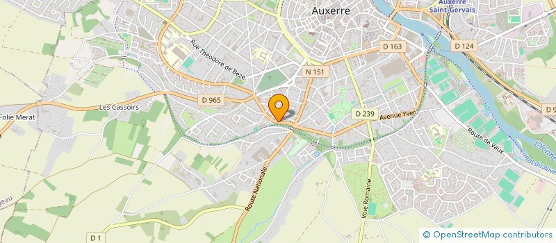 localisation de l'entreprise SAP2  AUXERRE