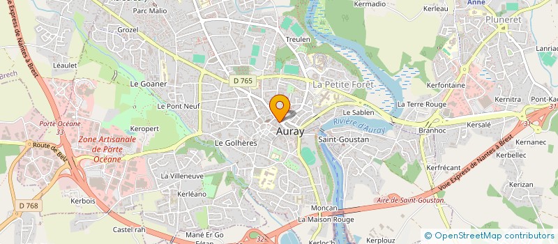 localisation de l'entreprise SAPA à AURAY