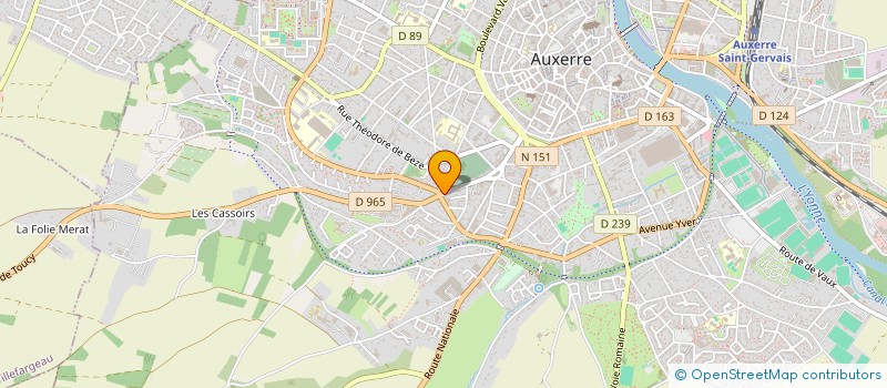 localisation de l'entreprise SAPA  AUXERRE