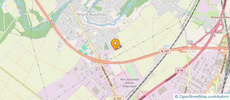 localisation de l'entreprise SAPAC  MIGNE-AUXANCES