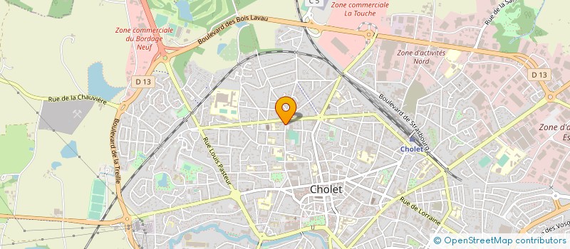 localisation de l'entreprise SAPAJOU à CHOLET