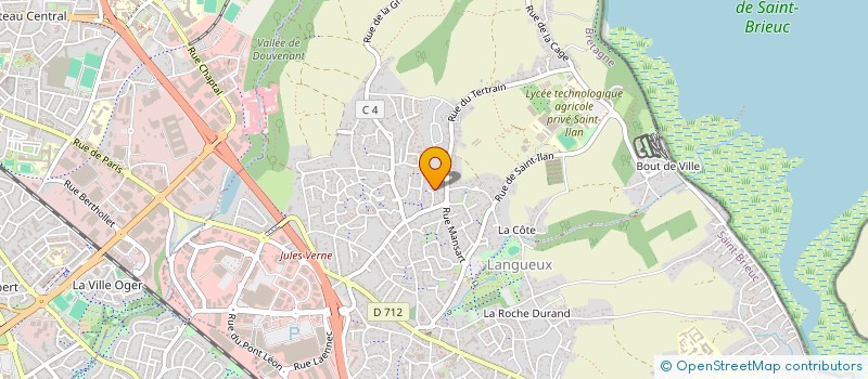 localisation de l'entreprise SAPAJOU  TREGUEUX