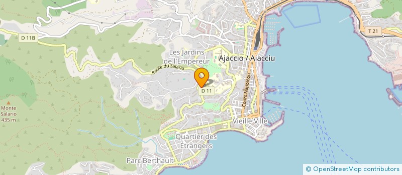 localisation de l'entreprise SAPALEC & ASSOCIES à AJACCIO