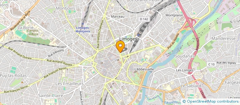 localisation de l'entreprise SAPARDELA à LIMOGES