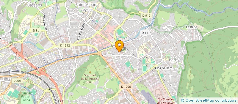 localisation de l'entreprise SAPAUDIE ISOL à LA RAVOIRE