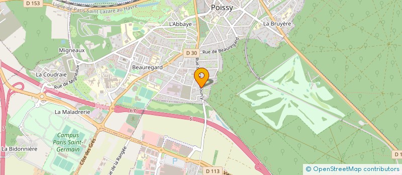 localisation de l'entreprise SAPEB BATIMENT à POISSY