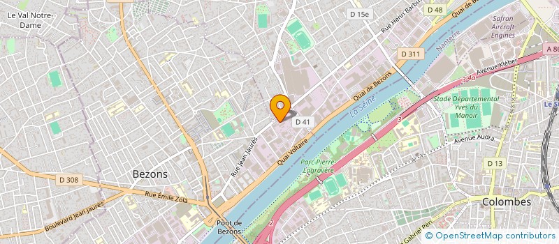 localisation de l'entreprise SAPEGO MSP  BEZONS