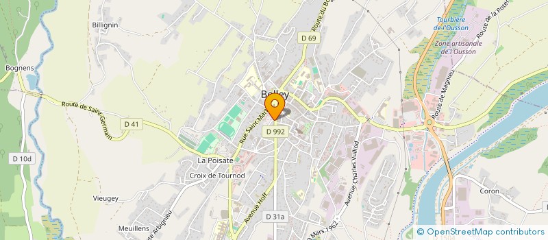 localisation de l'entreprise SAPENAY-73  BELLEY