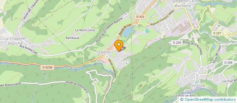 localisation de l'entreprise SAPERB  DETRIER