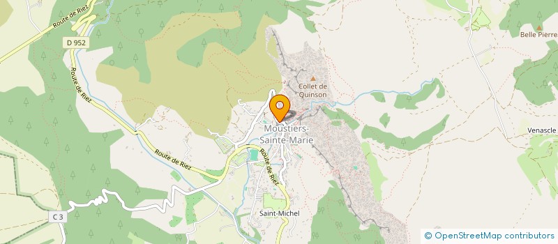 localisation de l'entreprise SAPERE AUDE à MOUSTIERS-SAINTE-MARIE