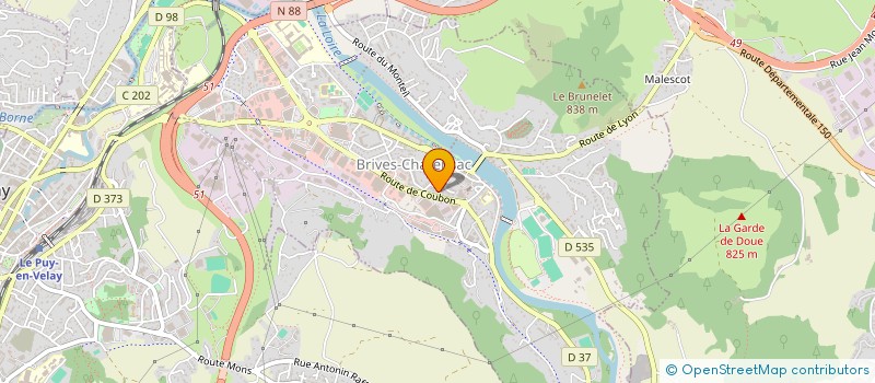 localisation de l'entreprise SAPERLIPOP'S  BRIVES-CHARENSAC