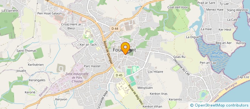 localisation de l'entreprise SAPERLIPOPETTE à FOUESNANT