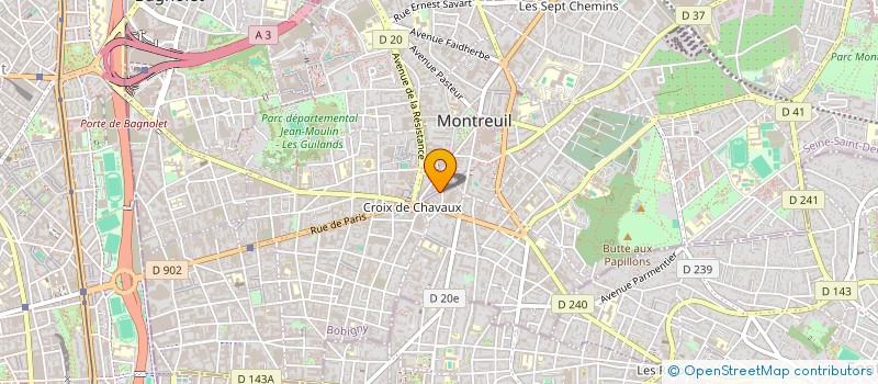 localisation de l'entreprise SAPERLIPOPETTE à MONTREUIL