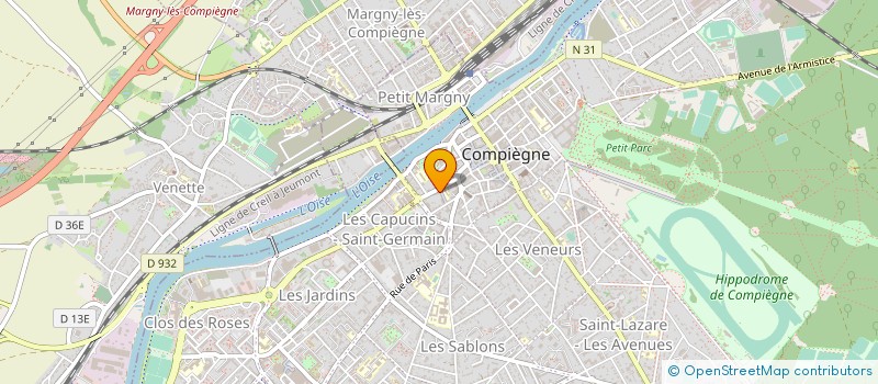 localisation de l'entreprise SAPERLIPOPETTE à COMPIEGNE