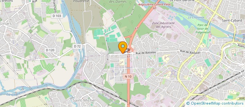 localisation de l'entreprise SAPEUR POMPIER EDITIONS à ANGOULEME