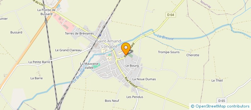 localisation de l'entreprise SAPEURS POMPIERS  SAINT-AMAND-LONGPRE