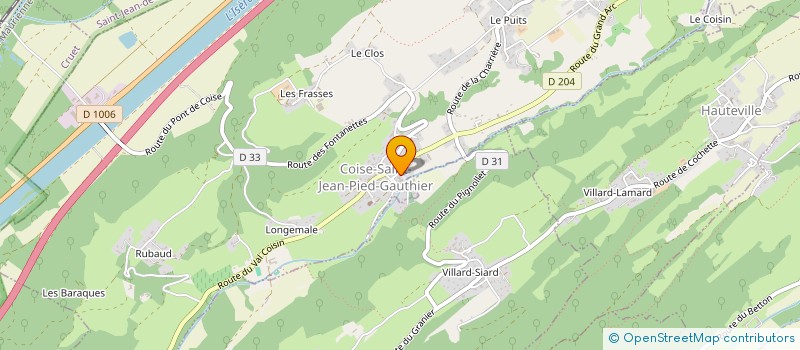 localisation de l'entreprise SAPEURS POMPIERS  MYANS