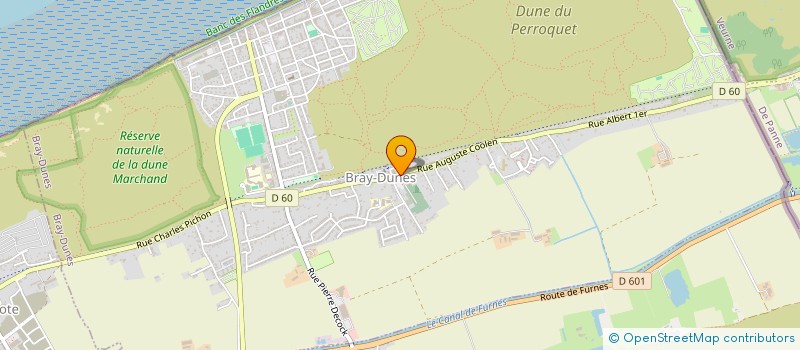 localisation de l'entreprise SAPEURS POMPIERS VOLONTAIRES DU NORD (S.P.V. 59)  BRAY-DUNES