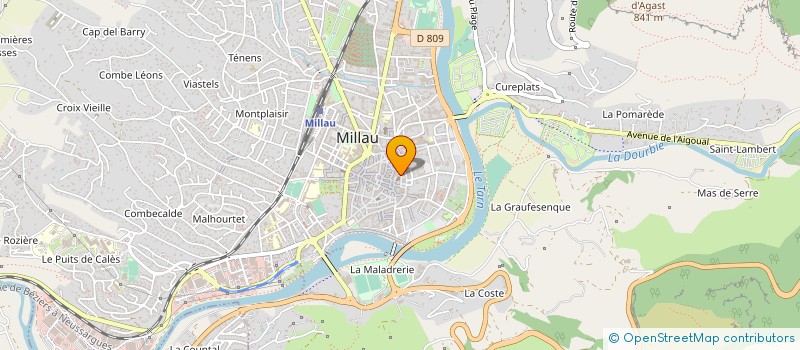 localisation de l'entreprise SAPEXA à MILLAU